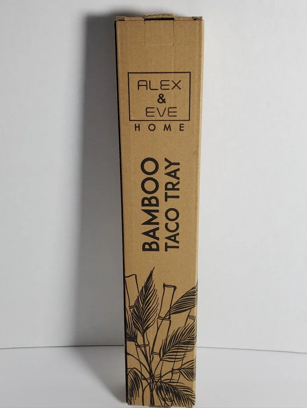 Alex & Eve Home Bamboo Taco Tray - Natural Brown